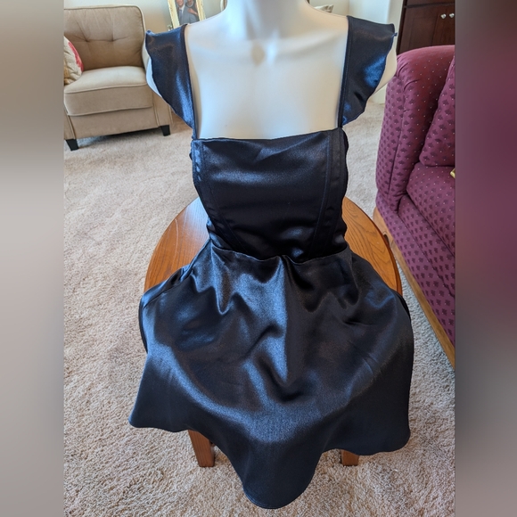 City Studio Dresses & Skirts - Elegant Mini Navy Back Cut-Out Party Dress, Size 14 - NEW